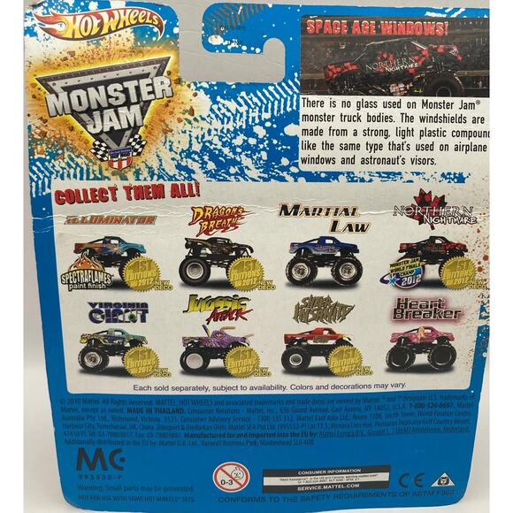 Hot Wheels Monster Trucks Illuminator 1st Edition 2012 Spectra Flames Topps Card - Picture 4 of 4